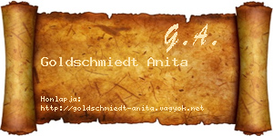 Goldschmiedt Anita névjegykártya